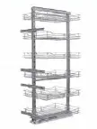 TALL UNIT FULL PULL OUT WIRE BASKET 30CM