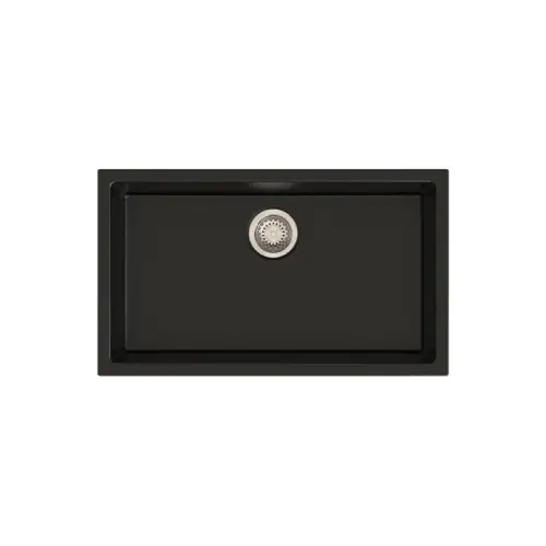 CARYSIL -ENIGMA   QUARTZ SINGLE BOWL BLACK 780X460