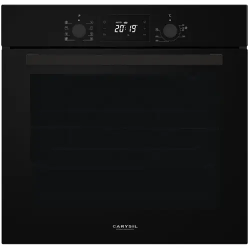 CARYSIL-LINEAR ELECTRIC OVEN 60CM BLACK GLASS