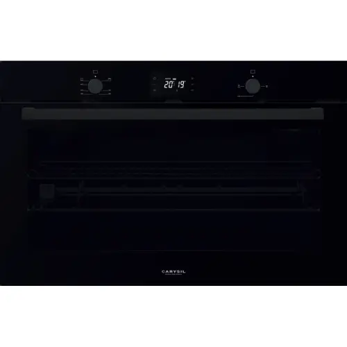 CARYSIL-LINEAR ELECTRIC OVEN 90CM BLACK GLASS