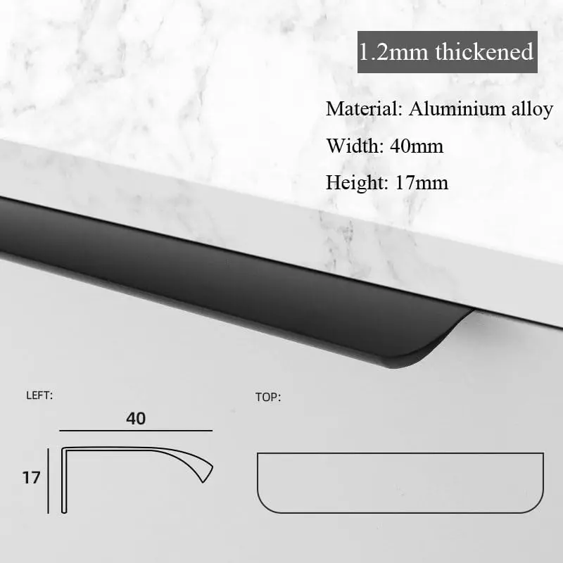 HANDLE D1018-224MM BLACK