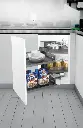 MAGIC CORNER HALF ROTATE OUT BASKET
