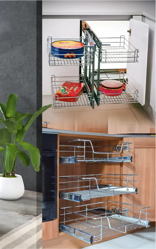 سلة سلكية قابلة للسحب بالكامل