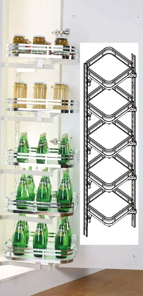 REVOLVING BASKET 5LAYERS RIGHT