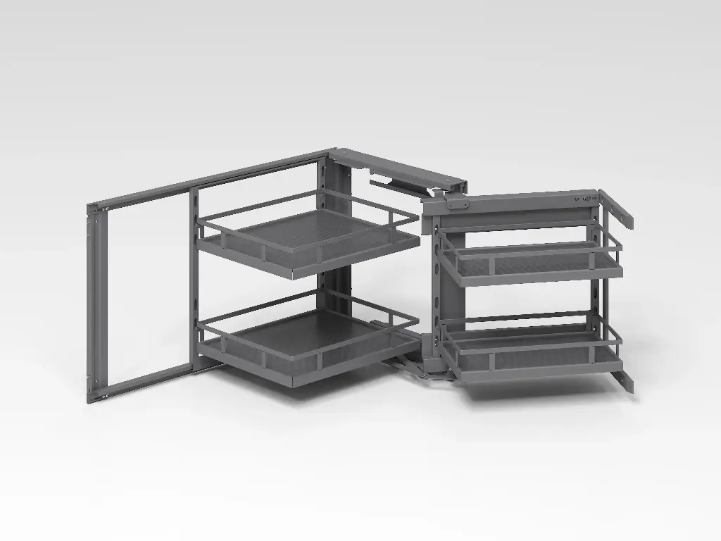 MAGIC CORNER HALF ROTATE OUT BASKET VENICE SERIES