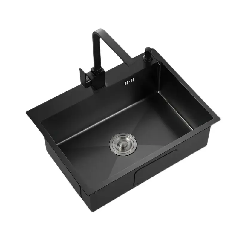 SINK 50*45 (B) BLACK SINGLE BOWL