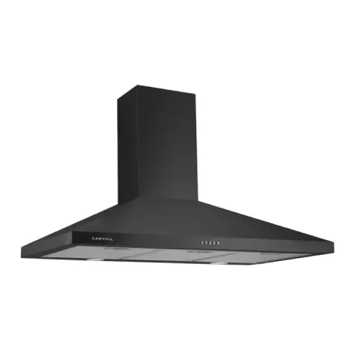 CARYSIL-PYRAMID HOOD 90CM BLACK INOX