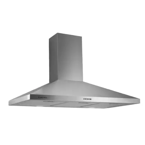 CARYSIL-PYRAMID HOOD 90CM STEEL INOX