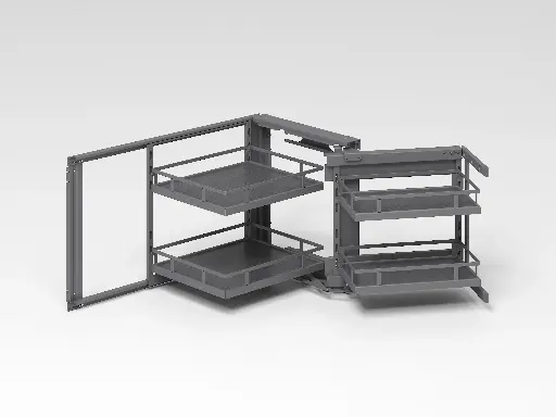 [MC-102G]   ماجيك كورنر  شبك نصف خروج فينسيا رمادي