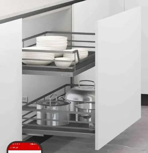 [TVF-800GB] PULL-OUT BASKET 80CM VENICE SERIES