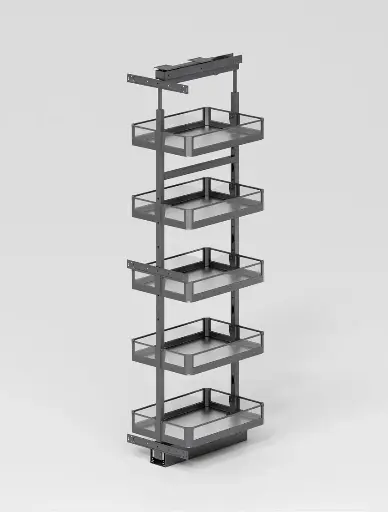 [LB-GL-106] سوبر ماركت زجاج 5 رف خروج كامل 40سم