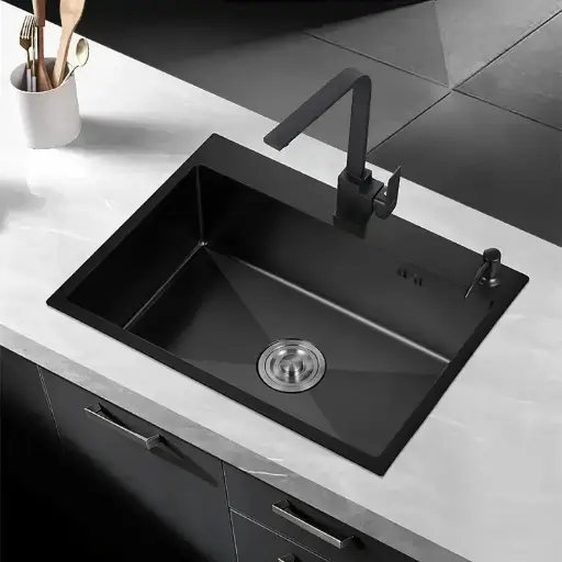 [BK 60*45] SINK 60*45 (B) BLACK  SINGLE BOWL