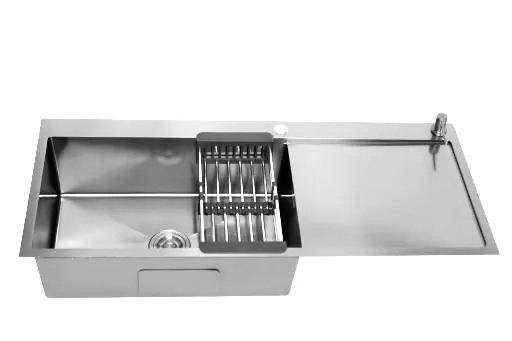 [FIRMA 116*50 S] SINK 116*50 SILVER 1BOWL+RIGHT SHELF