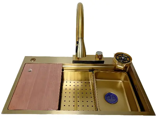 [GD - 78*46] حوض (مغسلة) فل سيت 78*46 ذهبي