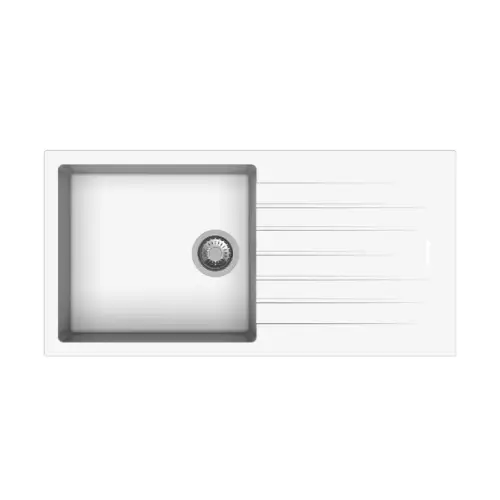 [TIPTOE-D100L SNOVA] CARYSIL -TIPTONE D100L SINGLE BOWL WITH SHELVE SNOVA 1000*500 