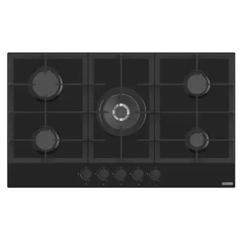 [EC HO GS 90 5Z] CARYSIL- ECLIPSE MATT HOB GAS 90 5Z BLACK GLASS