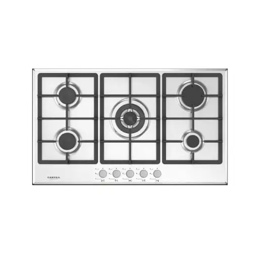 [PR HO GS 90 5Z] CARYSIL-PREMIUM STAINLESS STEEL GAS HOB 90CM 5Z